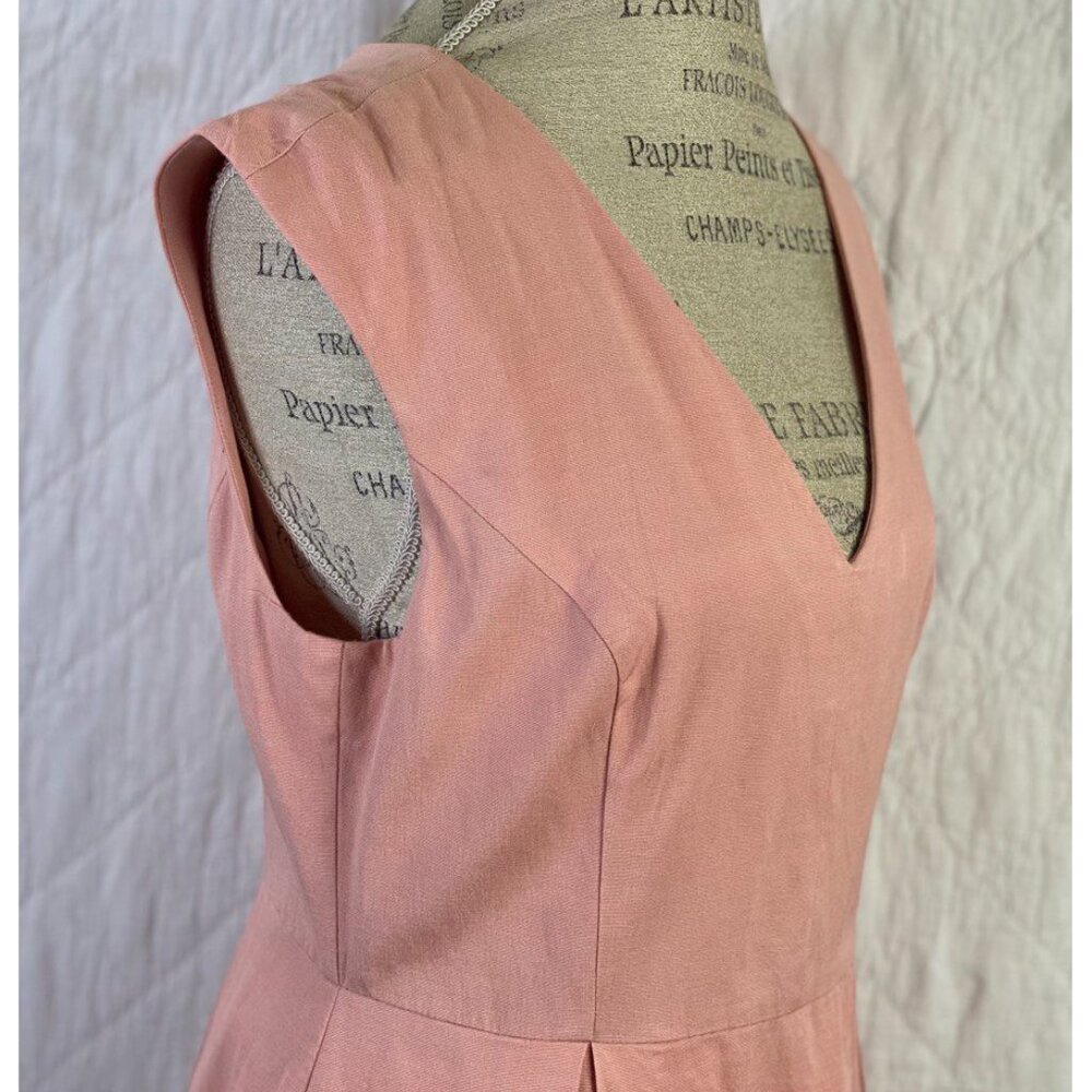 Anthropologie Painterly Pink Sleeveless Dress By Tracy Reese - Picture 8 of 11